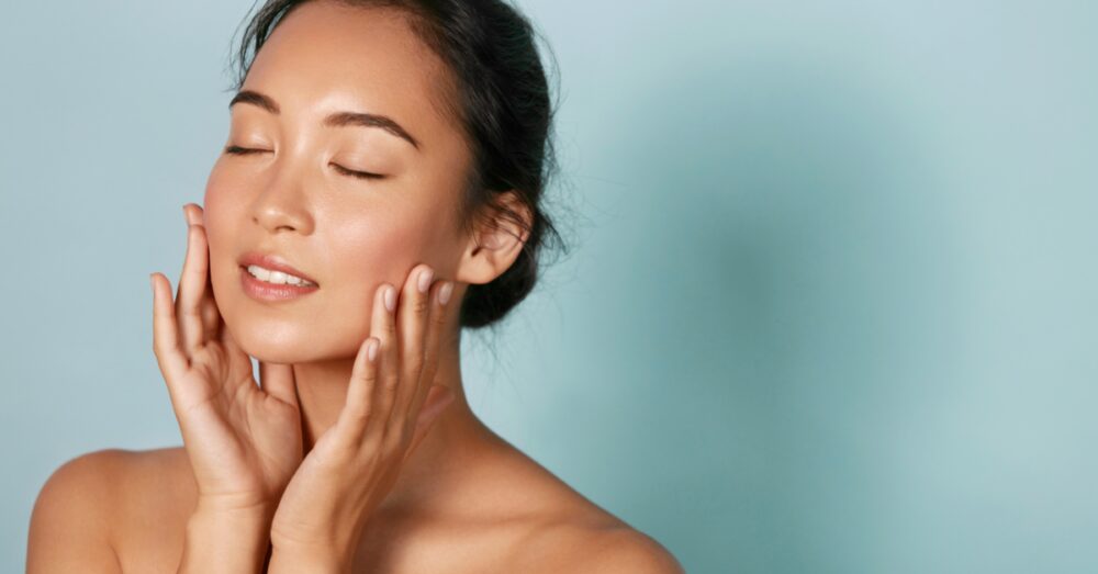 Woman with healthy and radiant skin